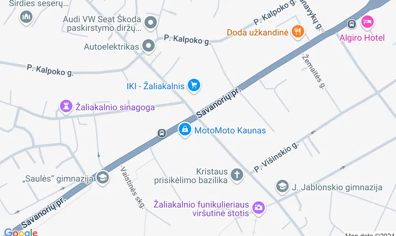 Žemaičių g. Kauko laiptų apačia (renginio pradžia) žemėlapis