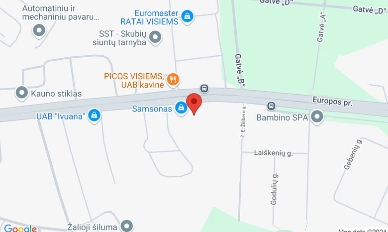 Europos pr. 36, Kaunas, LEKI patalpos žemėlapis
