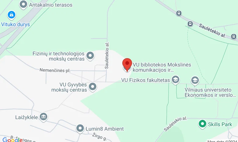 Vilniaus universiteto, Mokslinės komunikacijos ir informacijos centras žemėlapis