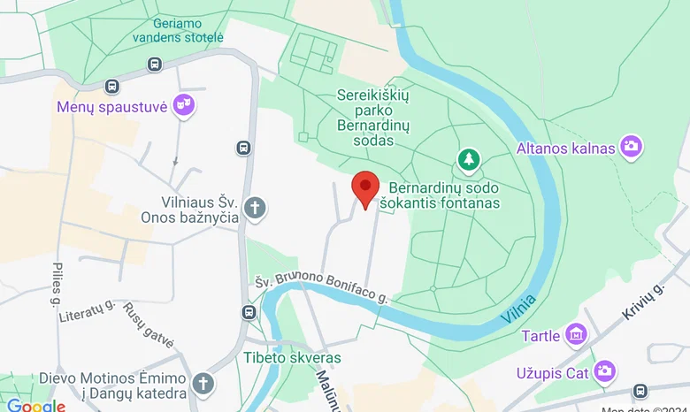 Bernardinų kiemas žemėlapis