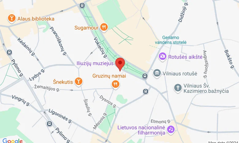 Vilniaus muziejus žemėlapis
