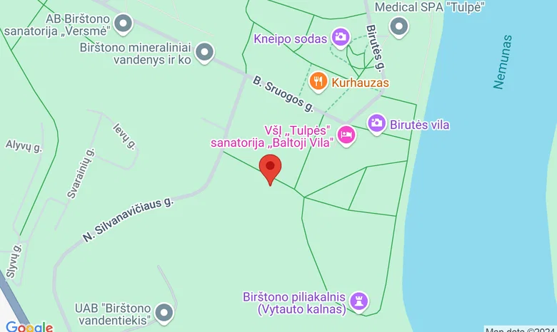 Pramogų kalnas žemėlapis