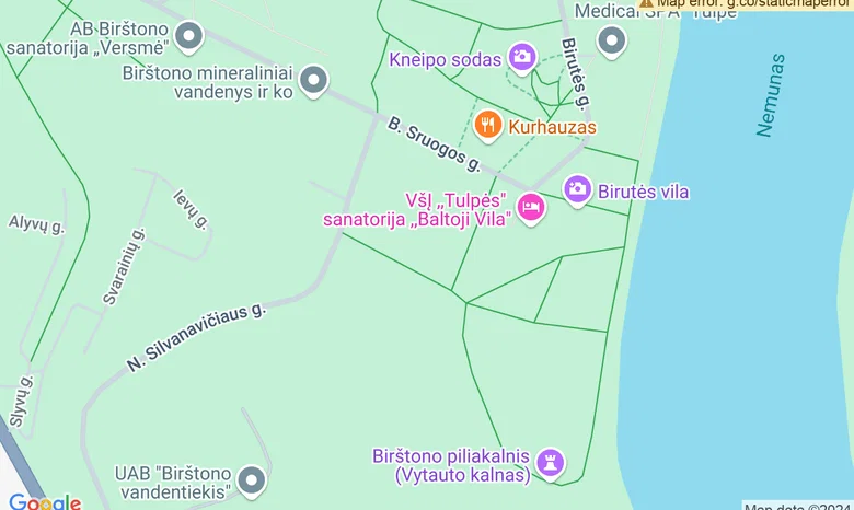 Rogučių trasa žemėlapis