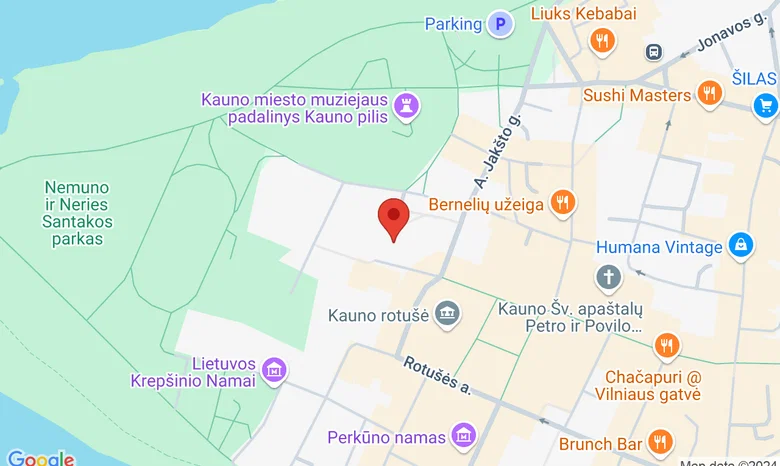 Kauno Švč. Trejybės (Seminarijos) bažnyčia žemėlapis