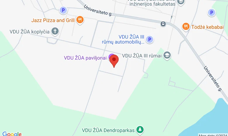 Universiteto g 10B, Akademija, Kauno raj. žemėlapis