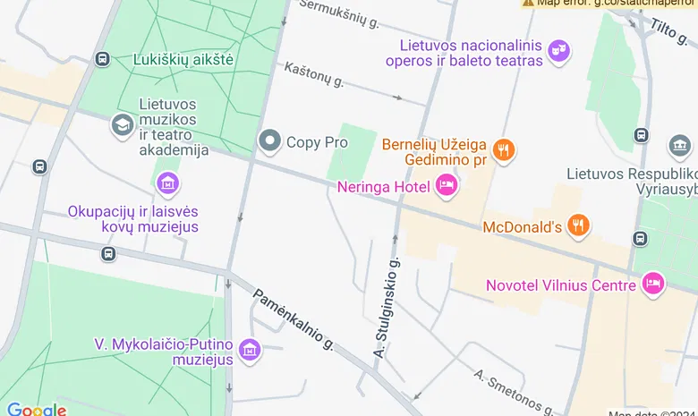 Muzikos svetainė žemėlapis