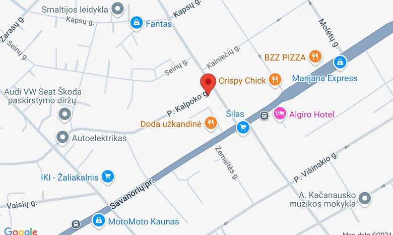P. Kalpoko 1, Kaunas  žemėlapis