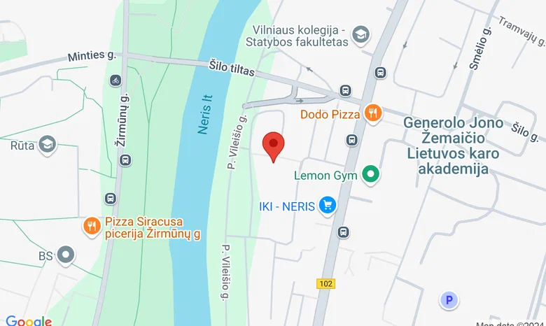  P. Vileišio 18N, Vilnius, Lithuania žemėlapis