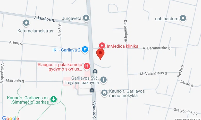 Garliavos seniūnijos kiemas  žemėlapis