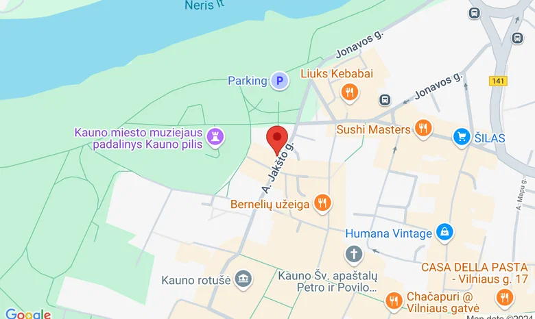 Renginių galerija, Jakšto g. 7 žemėlapis