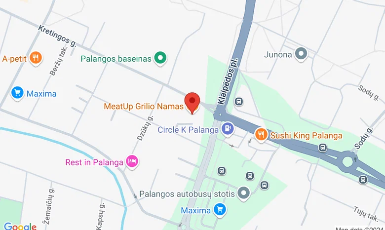 MeatUp Grilio Namas žemėlapis