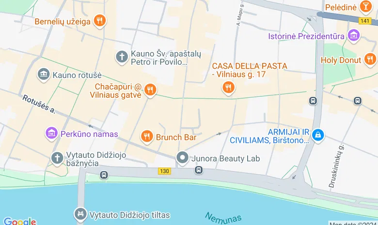 PJazz Oldtown Kaunas žemėlapis
