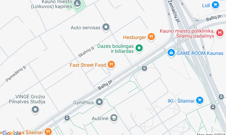 Sushi Express (Šilainiai) žemėlapis