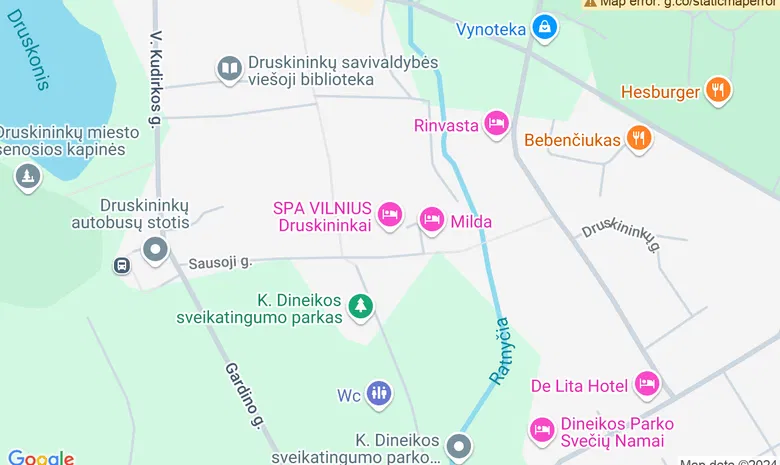 SPA baras LABAI žemėlapis