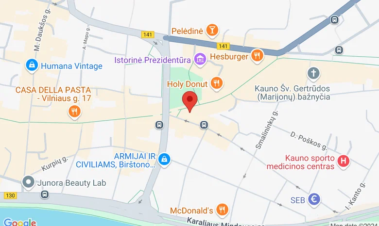 Vilniaus gatvė 56, Kaunas žemėlapis