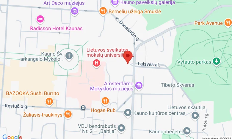 Istoriniai ateitininkų rūmai (Laisvės al. 13, Kaunas). žemėlapis