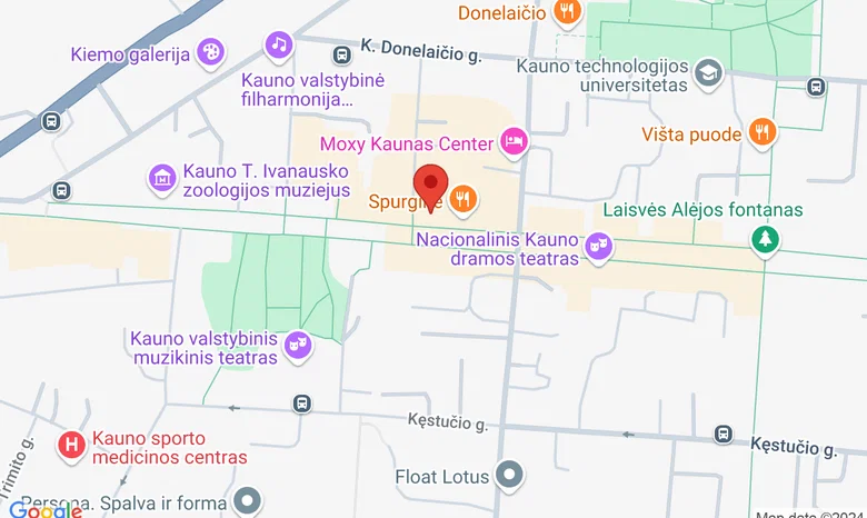 Vero cafe, Laisvės al.  žemėlapis