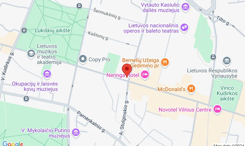 Vero cafe, Gedimino pr. 27 žemėlapis