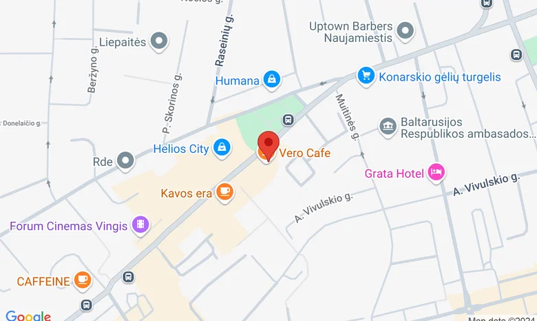 Vero cafe, Savanorių 6b žemėlapis