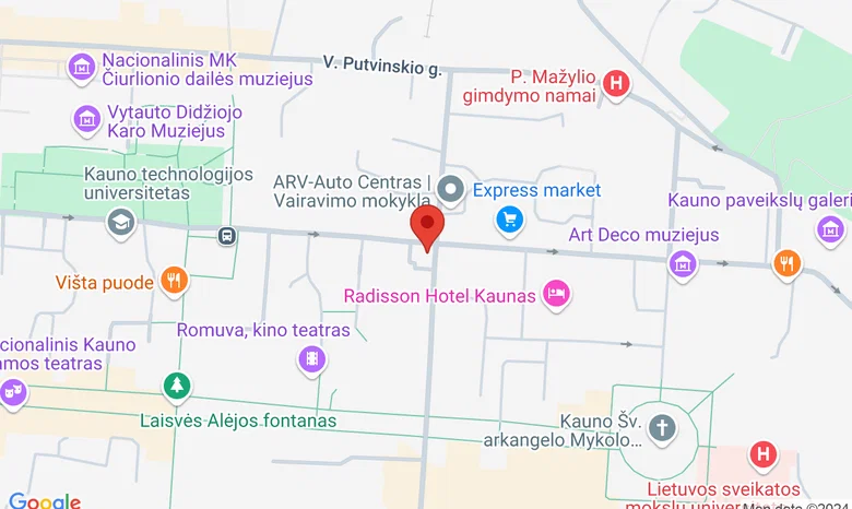 Knygynas KOLIBRIS žemėlapis