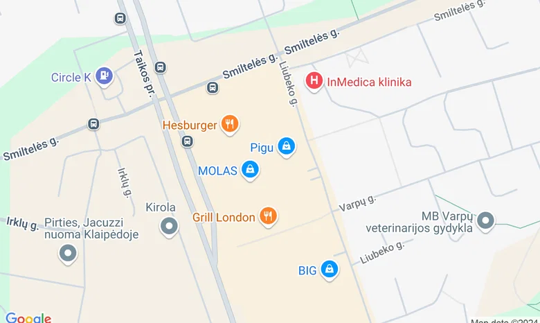 Prekybos centras "Molas" žemėlapis
