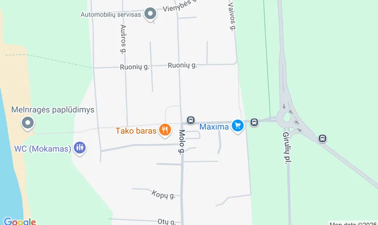 Melnragės biblioteka / Klaipėdos miesto savivaldybės I. Kanto viešoji biblioteka žemėlapis