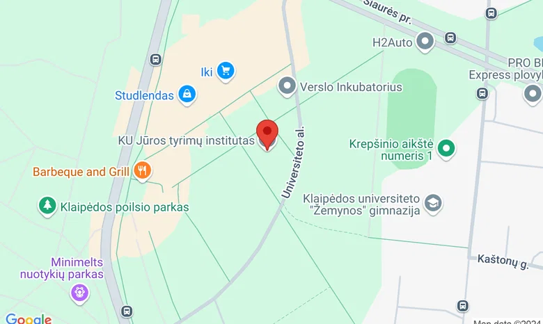 KU Jūros tyrimų institutas, Universiteto al. 17 žemėlapis