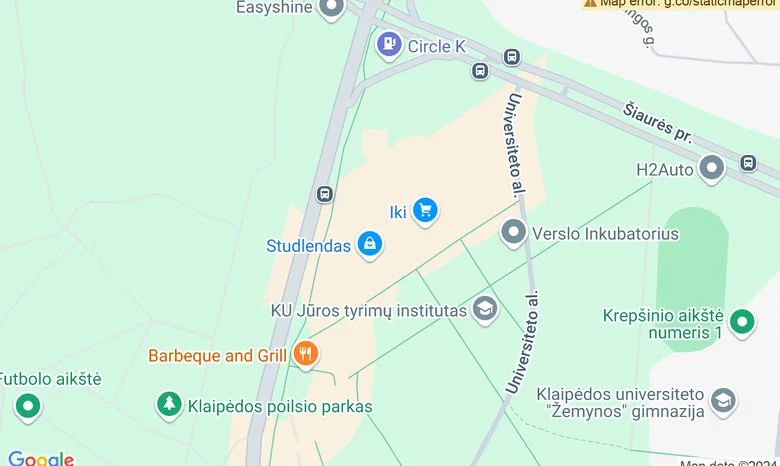 KU Aula Magna konferencijų salė (PC STUDLENDAS) žemėlapis