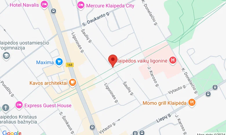 M. Mažvydo alėja žemėlapis
