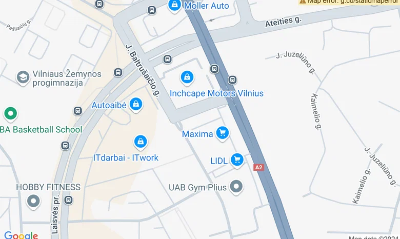 ŠVAROS BROLIŲ savitarnos bekontaktės plovyklos žemėlapis