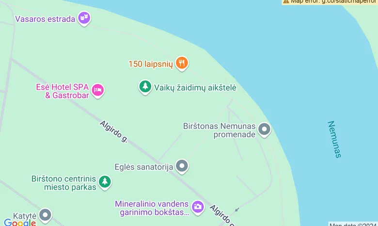 Algirdo prieplauka žemėlapis
