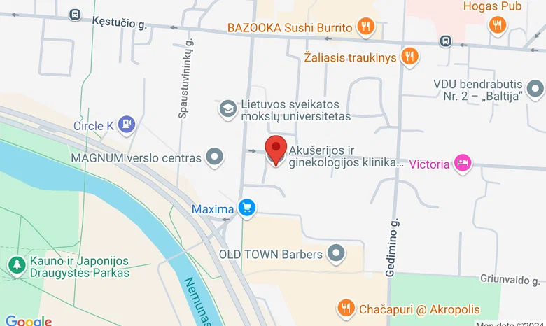 Kauno Krikščioniškieji gimdymo namai žemėlapis