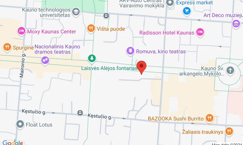 Alėja Studio žemėlapis