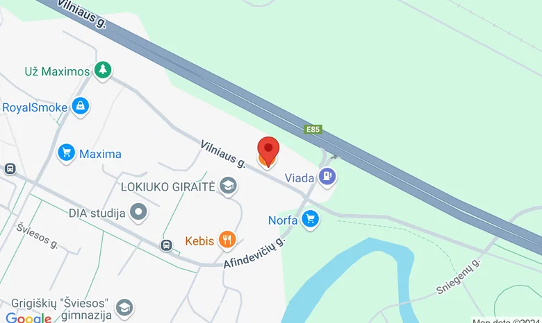  Trojan Dvor ,Grigiškės žemėlapis
