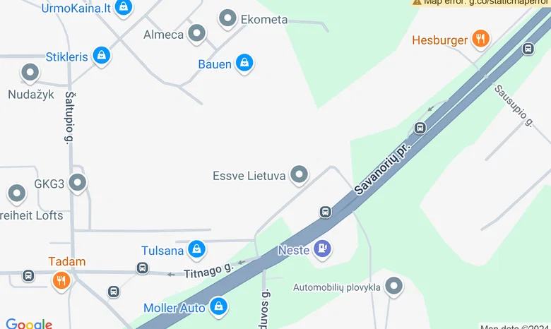 S. Kymantaitės-Čiurlionienės skv. žemėlapis