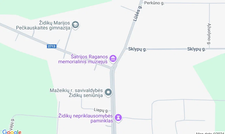 Dautarų dvaras žemėlapis
