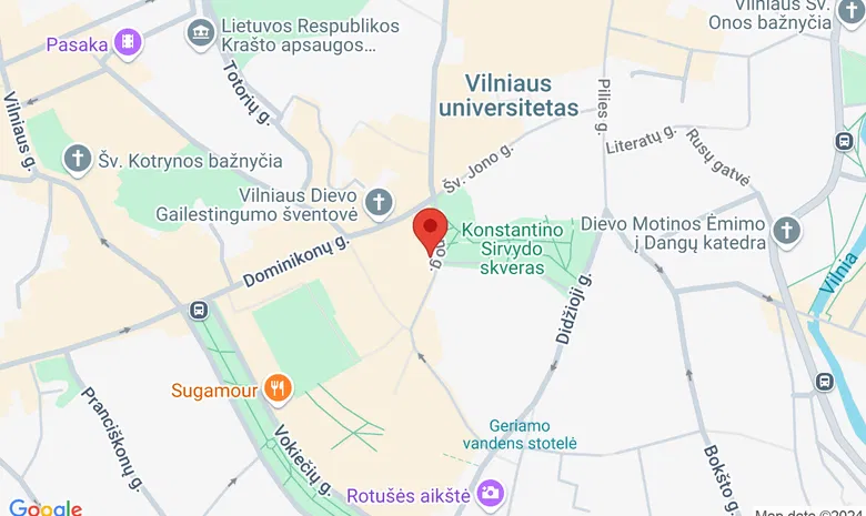 VDA galerija "Artifex" žemėlapis