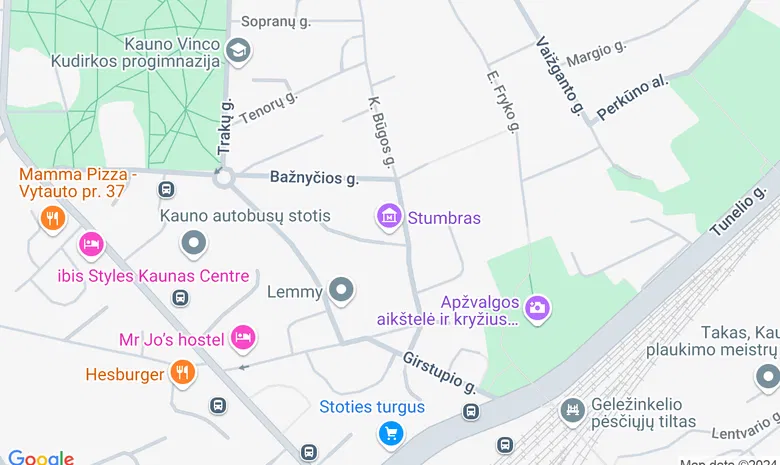 Kauno "Stumbro" muziejaus kiemas žemėlapis