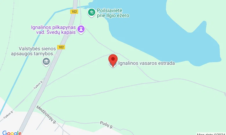Ignalinos vasaros estrada žemėlapis