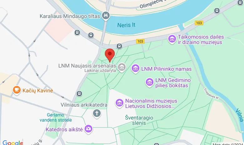 Paviljonas „Vilnius prieš 200 metų“ žemėlapis
