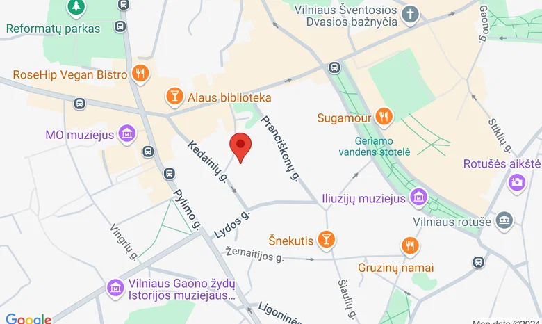 Azijos kalbų ir kultūrų namai (Trakų g. 9/1) žemėlapis