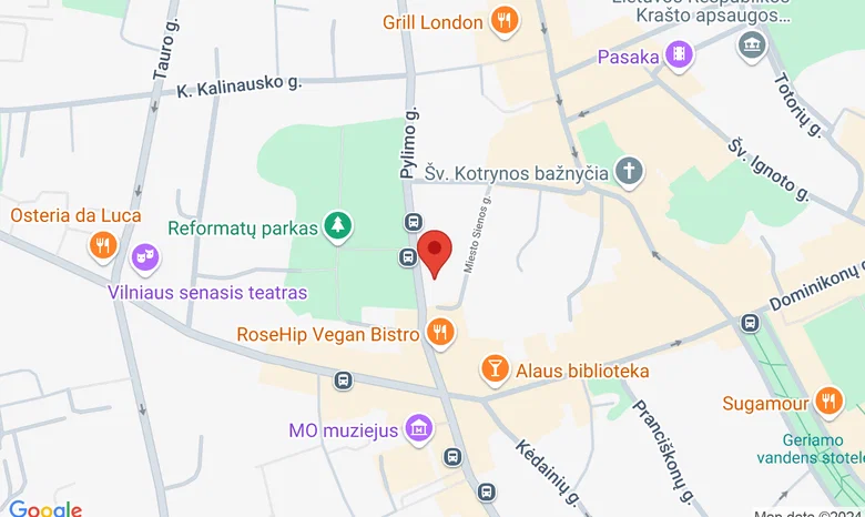 Pylimo g. 20, Aiyoga jogos Studija žemėlapis