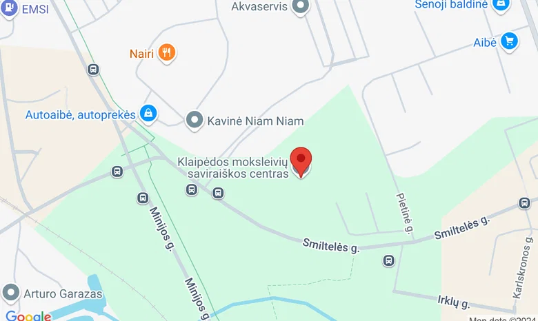 Klaipėdos moksleivių saviraiškos centras žemėlapis