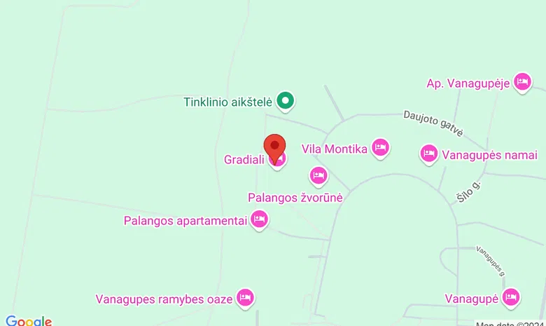 Gradiali restoranas PINETA žemėlapis