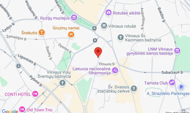 Vilniaus teatro „Lėlė“ kiemelis žemėlapis