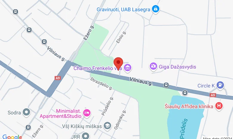 Šiaulių „Aušros" muziejus žemėlapis