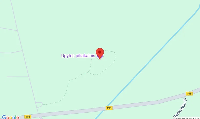 Panevėžio rajonas, Upytės piliakalnis žemėlapis