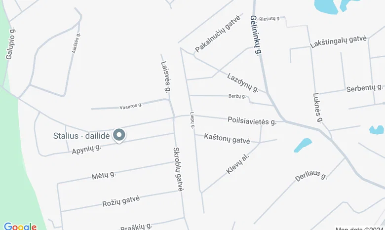 Liepų alėja, Šlienava, Kauno r. žemėlapis