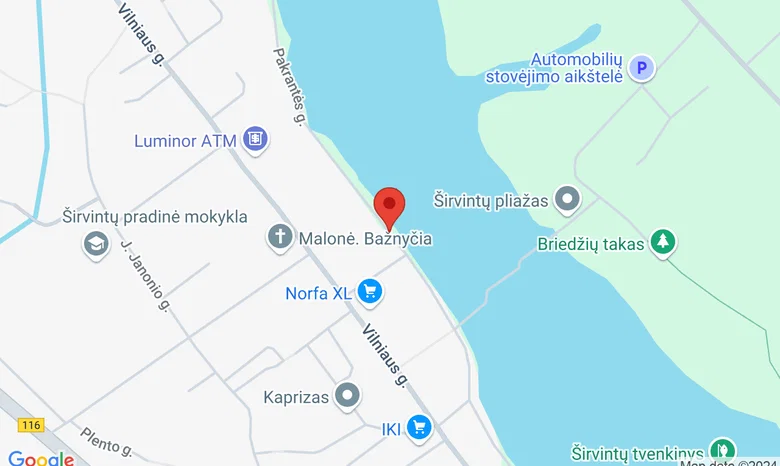 Širvintų konferencijų salė žemėlapis