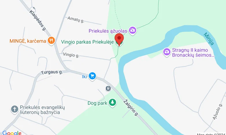 Priekulės Vingio parko konkūrų aikštė žemėlapis